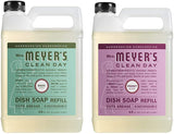 Liquid Dish Soap Refill, 1 Pack Basil, 1 Pack Peony, 48 OZ each
