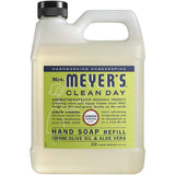 Mrs. Meyers Clean Day Liquid Hand Soap Refill, 1 Pack Lemon Verbena, 1 Pack Basil, 33 OZ each include 1 12.75 OZ Bottle of Hand Soap Spearmint + Lemongrass