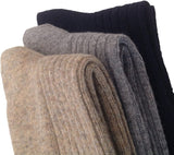Lian LifeStyle Men's 3 or 6 Pairs Wool Socks Solid Color Size 8-11