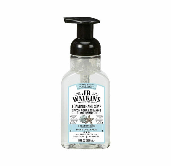 J.r. Watkins 20632 Foam Hand Soap, Ocean Breeze Scent, 9 Oz (Pack Of 6)