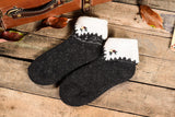 Lian LifeStyle Women's Premium Angora Lambs Wool Extra Thick Socks Classical