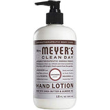 Mrs. Meyers Clean Day Hand Lotion, 1 Pack Lavender, 1 Pack Rainwater, 12 OZ each