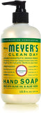 Mrs. Meyer's Clean Day Liquid Hand Soap, Cruelty Free and Biodegradable Formula, Honeysuckle Scent, 12.5 oz