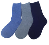 Meso 6 Pairs Stretchy Wool Socks for Kids | All-Season Children’s Sturdy and Thermal Toddler Socks Plain CGF Size 1Y-3Y (Blue,Gray,Navy,Rose,Orange,Beige)