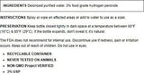 Oxygen Plus Hydrogen Peroxide, With 3% Food Grade, No Toxic Stabilizers or Heavy Metals, Ultimate Cleaner for 1st Aid Cuts and Scrapes, NON GMO, Won't Burn, Pack of 4, 16 Fl OZ Per Pack