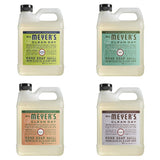 Mrs. Meyers Clean Day Liquid Hand Soap Refill, 1 Pack Lemon Verbena, 1 Pack Basil, 1 Pack Geranium, 33 OZ each