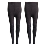 Lian LifeStyle Women's 2 Pairs Fashion Stretch Legging One Size