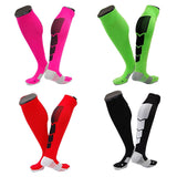 Lian LifeStyle Gorgeous Women's  4 Pair Long Athletic Football Soccer Socks Sport Tube Socks M XL0032-(Random Color)