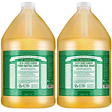 Natural & Pure Castile Soap Made With Organic & Natural Oils Hemp Almond Castile Soap Fully Biodegradable & Vegan Liquid Soap All Purpose Castile Liquid Soap 1 Gallon Per Pack, Pack of 2