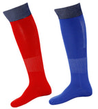 Meso Unisex Youth 2 Pairs Ultra Comfortable Lightweight and Breathable Knee High Sports Crew Socks - High Quality Sports Long Socks Size M Red