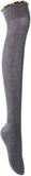Lovely Annie Big Girl's Women's Fancy Thigh High Cotton Boot Socks L1856 Size 5-11