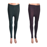 Lian LifeStyle Ultra Comfy Spandex Leggings for Women 2 Pair's | Teen & Juniors leggings - Breathable & Lightweight | Stretchy & Cool Active Wear: Workout Tights, Yoga Pants, Running Leggings | Perfect as Daily Basics (Random Color)