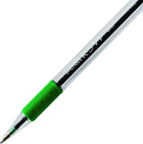 Pentel R.S.V.P. Ballpoint Pen, 0.7mm Fine Tip, Green Ink, Box of 12 (BK90-D)