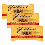 Baking Chips, Semi Sweet Chocolate, Gluten Free, Fair Trade, Non-GMO, No Sugar, Alcohol or Soy, Pack of 3, 12 OZ Per Pack