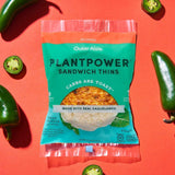 Outer Aisle Gourmet Cauliflower Sandwich Thins | Keto, Gluten Free, Low Carb & Paleo | Jalapeno 2-Packs