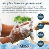 Kirk'S Odor Neutralizing Hydrating Hand Soap, Fragrance Free, 12 Ounce