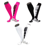 Lian LifeStyle Gorgeous Women's  4 Pair Long Athletic Football Soccer Socks Sport Tube Socks M XL0032-(Rose, RED, Black, White)