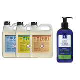 Liquid Hand Soap Refill, 1 Pack Rain water, 1 Pack Honey Suckle, 1 Pack Oat Blossom, 33 OZ each include 1, 12 OZ Bottle of Hand Soap Peppermint & Tea Tree