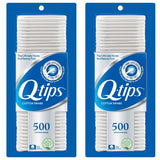 Q-tips Cotton Swabs For Hygiene and Beauty Care Original Cotton Swab Made With 100% Cotton 500 Count, Pack of 2