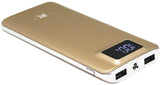 Lian LifeStyle Exceptional Portable Phone Charger w/Dual USB Output - 20000 mAh Ultra High Capacity Power Bank, High-Speed Charging for iPhone, iPad, Samsung & Other Cell Phones - Y10 Gold