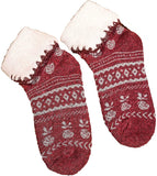 Lian LifeStyle Big Girl's 4 Pairs Thick Angora Wool Crew Wool Socks Casual Diamond Size L/XL (Assorted)