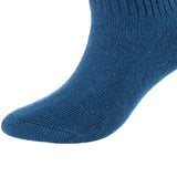 Lovely Annie Big Girl's & Women's 4 Pairs Knee High Wool Socks | Comfy, Cozy and Fancy Leg Warmer Stockings AFS05 Size L/XL(Blue)