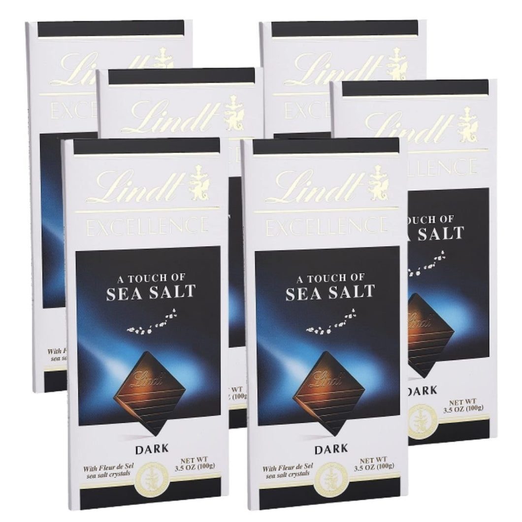 Excellence Bar, A Touch of Sea Salt Dark Chocolate, Great for Holiday Gifting, Complex Dark Chocolate, Made With Premium Ingredients, Pack of 6, 3.5 OZ Per Pack