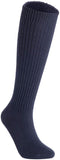 Lian LifeStyle Non Slip, Exceptional, Cozy and Cool Women's 1 Pair Knee High Wool Crew Socks JH05 Size 6-9(Navy)