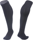 Lian LifeStyle Exceptional Men's 1 Pair Knee High Sports Socks for Soccer, Softball, Baseball, Many Other Sports XL002 Size 6-9 Black