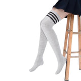 Meso Women's Big Girl's 4 Pairs Splendid Knee High Cotton Socks, Soft, Cozy and Stylish Suitable for Multiple Activities Size 6-9 M1022 (Random)