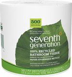 Seventh Generation Bathroom Tissue, 2-ply, 500 count, 1 Roll