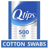 Q-tips Cotton Swabs For Hygiene and Beauty Care Original Cotton Swab Made With 100% Cotton 500 Count, Pack of 1