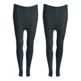 Lian LifeStyle Women's 2 Pairs Fashion Stretch Legging One Size
