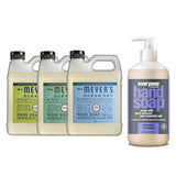 Liquid Hand Soap Refill, 1 Pack Lemon Verbena, 1 Pack Basil, 1 Pack Rain water, 33 OZ each include 1, 12.75 OZ Bottle of Hand Soap Lavender + Coconut