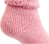 Lian LifeStyle Girl's 6 Pairs Extra Thick Wool Boot Socks Crew Plain Color LK01 (0Y-5Y)