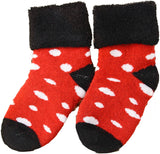 Lian LifeStyle Baby Toddler 6 Pairs Wool Socks Dotted Random Color