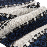 Lian LifeStyle Men's 5 Pair Pack Wool Soft Folk Design Fashion Socks Diamond Size 7-9