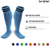 Lian LifeStyle Men's 1 Pair Knee High Sports Socks for Baseball/Soccer size M
