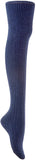 Lian LifeStyle Women's Big Girl's 3 Pairs Thigh High Cotton Socks J1025 Size 6-9