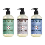 Liquid Hand Soap, 1 Pack Basil, 1 Pack Lavender, 1 Pack Bluebell, 12.5 OZ each