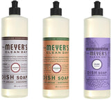 Liquid Dish Soap, 1 Pack Lavender, 1 Pack Geranium, 1 Pack Lilac, 16 OZ each