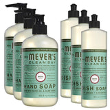 Liquid Hand Soap and Liquid Dish Soap Combo 3 Packs Liquid Hand Soap 12.5 Fl oz & 3 Packs Dish Soap 16 Fl oz, Basil Scent