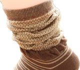 Lian LifeStyle Attractive Women's 5 Pairs Classic Design Cotton Socks Size 6-9