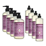 Liquid Hand Soap and Liquid Dish Soap Combo 4 Packs Liquid Hand Soap 12.5 Fl oz & 4 Packs Dish Soap 16 Fl oz, Peony Scent