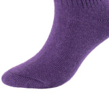 Lovely Annie Women's 4 Pairs Knee High Wool Socks | Comfy, Cozy and Fancy Leg Warmer Stockings AFS05 Size 6-9(Purple)