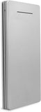 Lian LifeStyle Exceptional Portable Phone Charger w/Dual USB Output - 12000 mAh Ultra High Capacity Power Bank, High-Speed Charging for iPhone, iPad, Samsung & Other Cell Phones - Y1 Silver