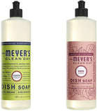 Liquid Dish Soap, Cruelty Free Formula, 1 Pack Lemon Verbena, 1 Pack Rose, 16 OZ each