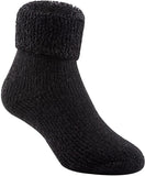 Lian LifeStyle Boy's 6 Pairs Extra Thick Wool Socks Crew Plain Color LK01 (0Y-5Y)