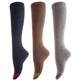 Women's 3 Pairs Attractive, Breathable, Lightweight, Moisture Wicking & Extra Soft  Knee High Cotton Boot Socks Size 6-9 AAT158212-3c4(Grey,Coffee,Navy)