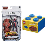 Venom 6-inch Collectible Action Figure Toy Ghost-Spider Premium Design+ Desk Drawer 4 knobs Stackable Storage Box Blue, Pack of 2